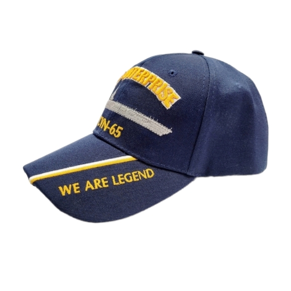 Official Licensed Product US Navy Embroidered USS Enterprise CVN-65 Baseball Hat - Picture 6 of 9